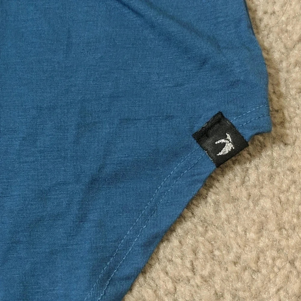 NWT GLYDER Tie Back Dolman Moroccan Blue Long Sleeve Shirt, Multiple Sizes - Picture 8 of 13